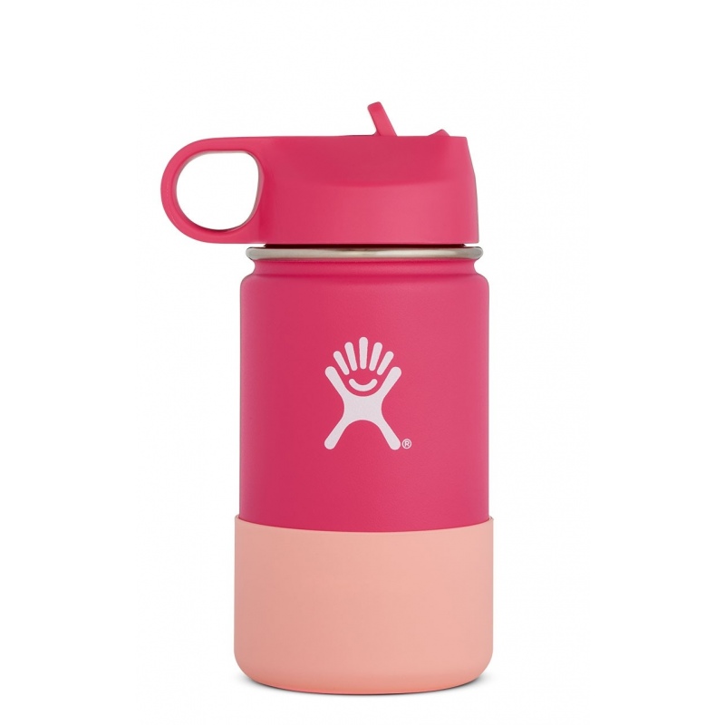 Hydroflask 12 Oz kids Wide Mouth With Straw Lid Watermelon