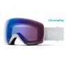 Masque de ski Smith SKYLINE ChromaPop White Vapor/Storm Rose Flash