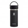 Hydro Flask 16 oz WIDE MOUTH WITH FLEX SIP LID Black