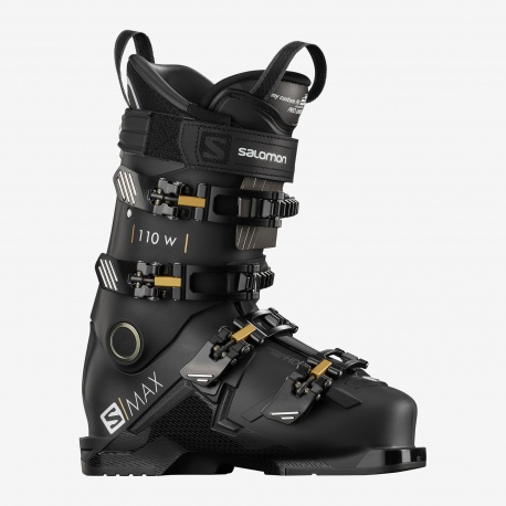 Ski boots Salomon S/MAX 110 W Black / Gold / Glow