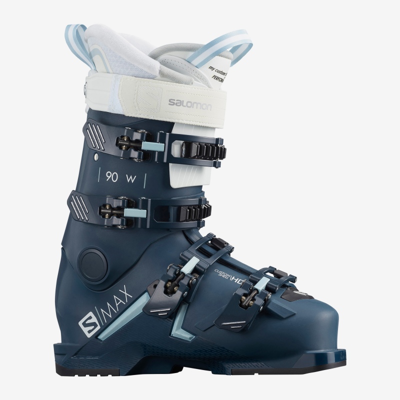 Chaussures de ski Salomon S/MAX 90 W Petrol Blue / Sterling Blue / White