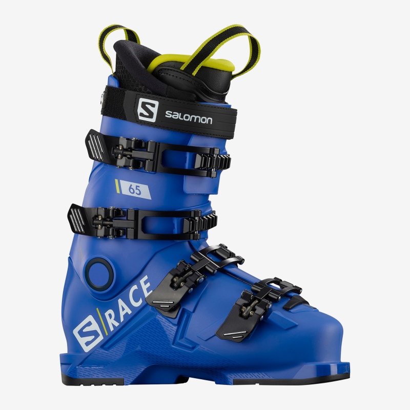 Ski boots Salomon S/RACE 65 RACE Blue / Acid Green / Black