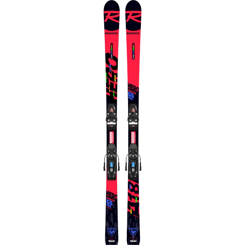 Pack de skis Rossignol HERO ATHLETE GS PRO (R21 PRO) + fixations  NX 10 GW B73 Black / Icon