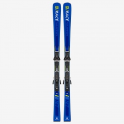 Pack of used skis Salomon E S/RACE MT + bindings Z10 GW L80 Bl/YE
