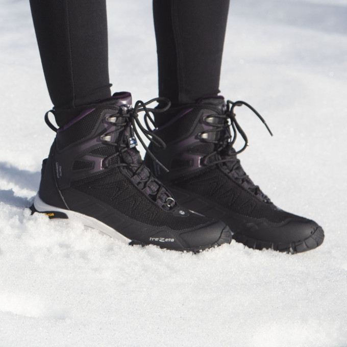 Chaussures Trezeta Zeta Mid WP Femme - Tige Daim Imperméable, Style Ville/nature, Coloris Bordeaux Rose