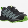 Chaussures de trail Salomon XA PRO V8 CSWP J Black/Black/Green Gecko