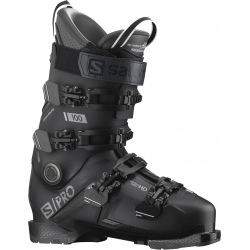 Chaussures de ski Salomon S/PRO 100 GW Black / Belluga / Dark Silver Metallics