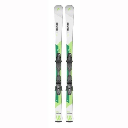 Pack de skis Head V-SHAPE V4 XL R White / Green + fixations PR 11 GW