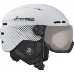 Cébé Fireball White Black Line Matte PC Vario Perfo Grey Helmet