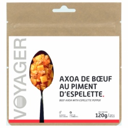 Repas lyophilisé Voyager Axoa de boeuf piment d'Espelette 120g