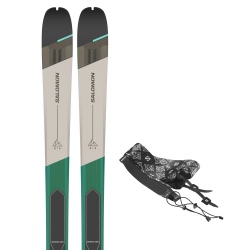 Skis Salomon MTN 86 W PRO + peaux SKINS