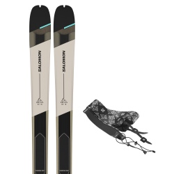 Skis Salomon MTN 86 W CARBON + peaux SKIN