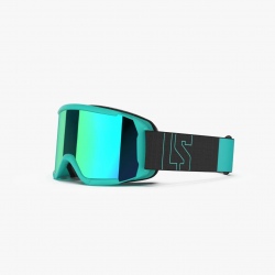 Masque de ski Junior Loubsol CRAZY POP TURQUOISE MC VERT 3 Pop Turquoise/Miroir Vert