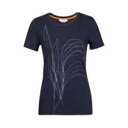 W CENTRAL CLASSIC SS TEE LEAF MIDNIGHT NAVY