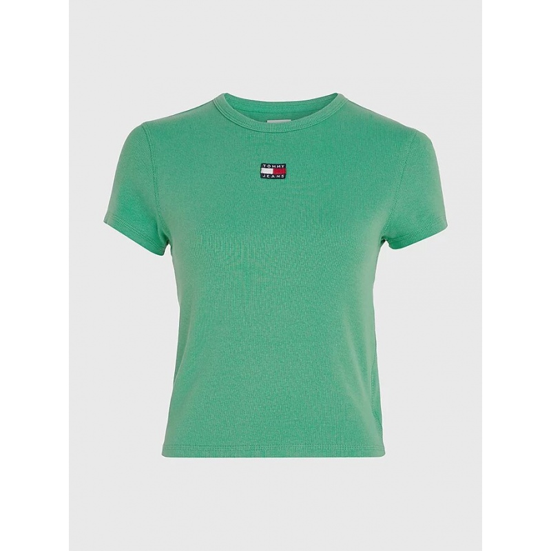 TJW BADGE T-shirt Green BBY Tommy Hilfiger XS Coastal