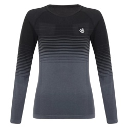 Première couche maillot Dare 2B IN THE ZONE LONG SLEEVE Black Gradient