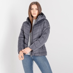 Dare 2 B Reputable Quilted Jacket in Ebony Grey
