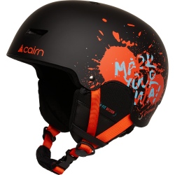 Casque de ski pour enfant Cairn Darwin en couleur Black Fire Paint