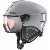 Ski helmet with integrated visor Uvex Instinct Visor Pro V in rhino