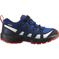 Chaussures de trail junior Salomon XA PRO V8 CSWP K Lapis Blue/ Black/ Fiery Red